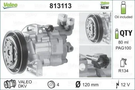 Компрессор кондиционера Valeo 813113