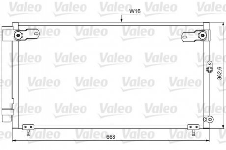 Радіатор кондиціонера Valeo 814047