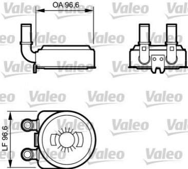 Радиатор смазки - (1103J2, 1103N0) Valeo 817705