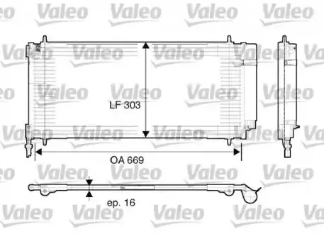 Радиатор кондиционера Valeo 817740