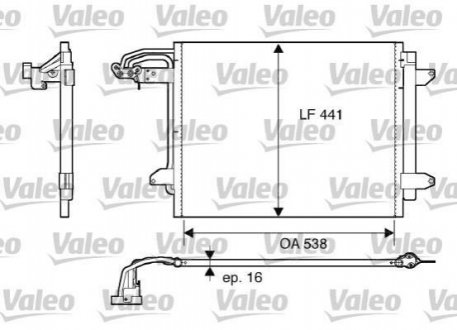 Радиатор кондиционера Valeo 817806 (фото 1)