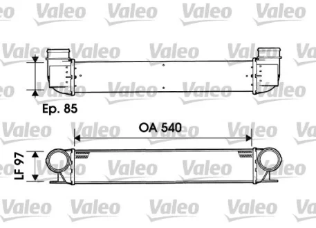 Інтеркулер BMW 5 (E39), 7 (E38) 2.0D/2.5D/3.0D 08.98-05.04 Valeo 817877
