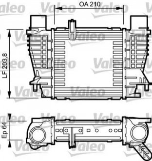 Інтеркулер - (8200471888, 8200471884, 8200170504) Valeo 817999