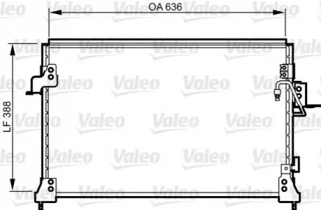Радиатор кондиционера Valeo 818025