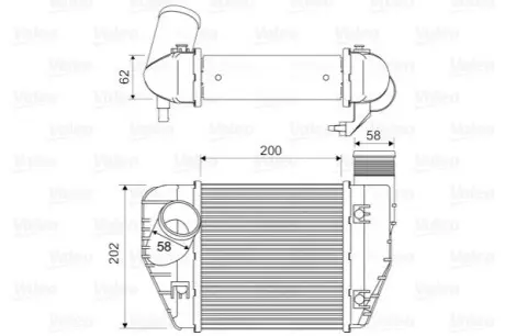 Інтеркулер AUDI A6 C6 2.0/2.0D 07.04-08.11 Valeo 818326 Купити в Україні