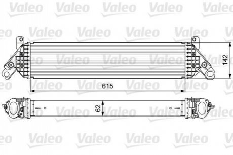 Радиатор наддува Valeo 818630 (фото 1)