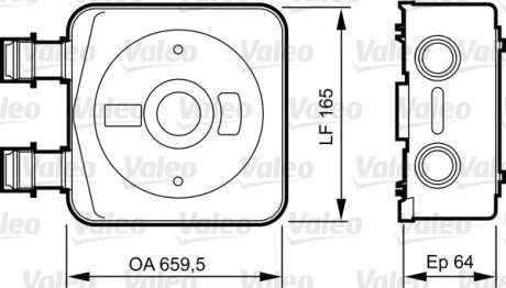 Радіатор мастила Valeo 818890