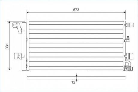 Радіатор кондиціонера Valeo 822596 (фото 1)