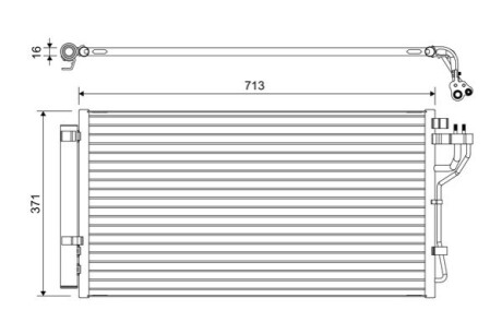 Конденсер кондиционера Valeo 822667