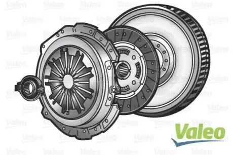 Комплект для переоборудования T5 1.9TDI (62-77kw) 03- (228mm)(сплошной+к-кт сцепления)) Valeo 835208