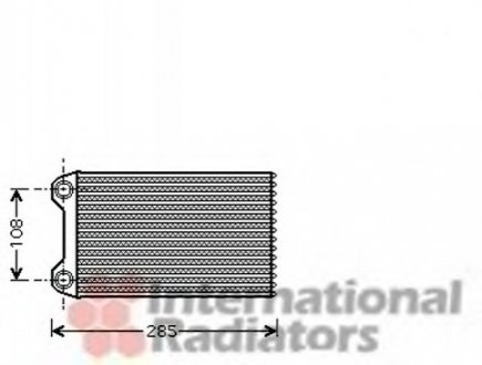 Радиатор обогревателя AUDI A4 ALL 00- LHD Van Wezel 03006223