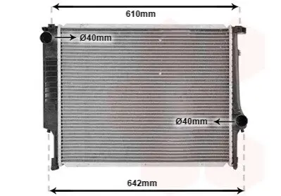 Фото Радіатор, охолодження двигуна Van Wezel (06002096) зображення 1