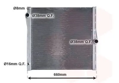 Радіатор охолодження BMW X5 E70 (07-) X5 30si Van Wezel 06002436 Купити в Україні