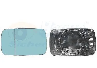 Скло дзеркала (з підігрівом) BMW 3 (E46) 98-05 Van Wezel 0646837