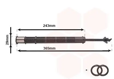 Фото Осушитель кондиционера Van Wezel (0900D247) изображение 1