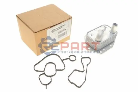 Фото Радіатор масляний Citroen C5 II/Peugeot 407/508 2.2HDi 06- (теплообмінник) Van Wezel (09013704) зображення 1