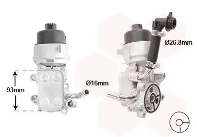 Радіатор масляний FORD C-MAX / VOLVO S40 07 > 12 2.3 у зборі Van Wezel 09013728 Купити в Україні