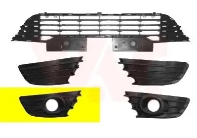 Решітка бампера Van Wezel 0970594