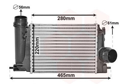 Інтеркулер NISSAN QASHQAI / RENAULT MEGANE Van Wezel 13014703