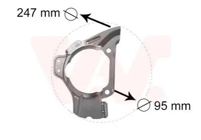 Защита тормозного диска Van Wezel 1754372