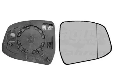 Скло дзеркала (з підігрівом) Ford Focus 04-11/Mondeo 00-07 (R) Van Wezel 1866838