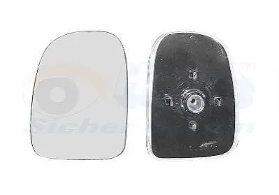 Скло дзеркала Ford Transit 94-00 (R) Van Wezel 1897832
