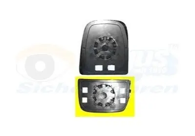 Скло дзеркала Iveco Daily 11- (нижнє/R) (опукле) Van Wezel 2815832