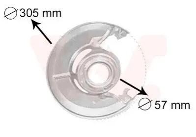 Защита тормозного диска Van Wezel 3010371