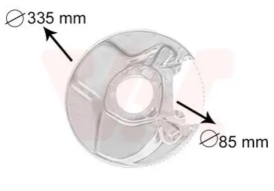 Защита тормозного диска Van Wezel 3010373
