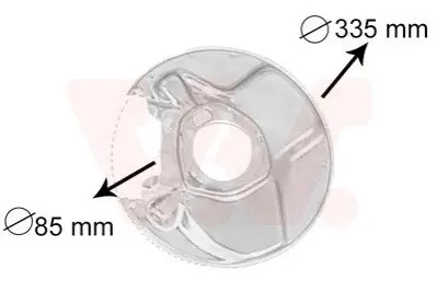 Защита тормозного диска Van Wezel 3010374