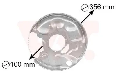 Защита тормозного диска Van Wezel 3029373