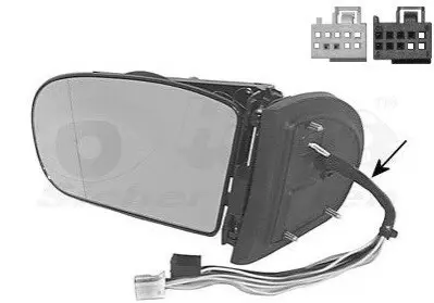 Зеркало наружное Van Wezel 3032857