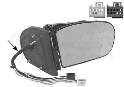 Зеркало наружное Van Wezel 3032858