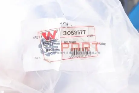 Бампер (передній) MB Sprinter 08- (з отвором для протитуманних фар) Van Wezel 3083577 Купити в Україні