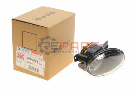 Фото 1 — Фара протитуманна MB Sprinter (W906) 06- (R) Van Wezel (3083998) Фото Фара протитуманна MB Sprinter (W906) 06- (R) Van Wezel (3083998) зображення 1