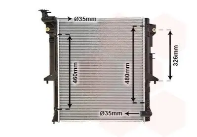 Радіатор, охолодження двигуна Van Wezel 32002202 Купити в Україні