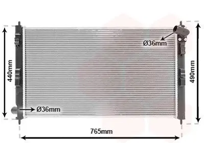 Радіатор, охолодження двигуна Van Wezel 32002207 Купити в Україні
