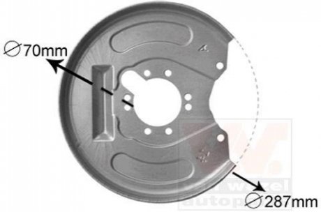 Накладка Van Wezel 3225374