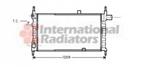 Радиатор, охлаждение двигателя - (1302074, 1302026, 90180560) Van Wezel 37002063