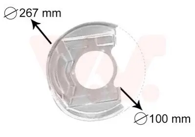 Защита тормозного диска Van Wezel 3730371