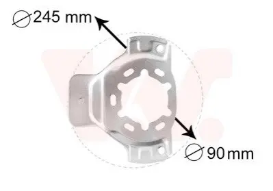 Защита тормозного диска Van Wezel 3742371