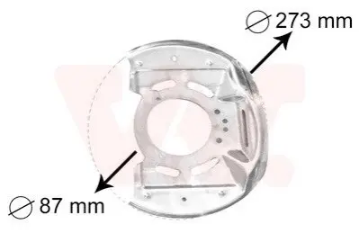 Защита тормозного диска Van Wezel 3763371