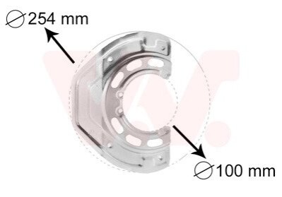 Защита тормозного диска Van Wezel 3766371