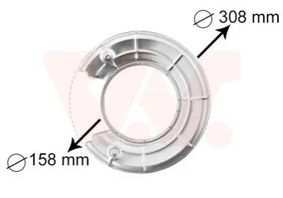 Защита тормозного диска Van Wezel 3766373