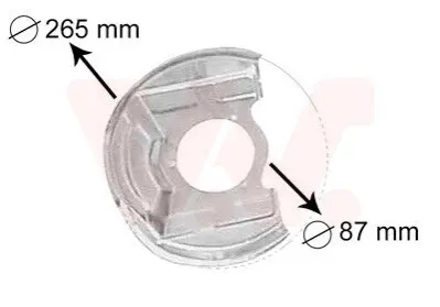 Кожух гальмівного диска Van Wezel 3770371
