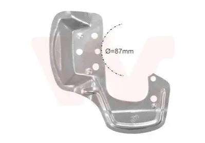 Кожух гальмівного диска Van Wezel 3776372
