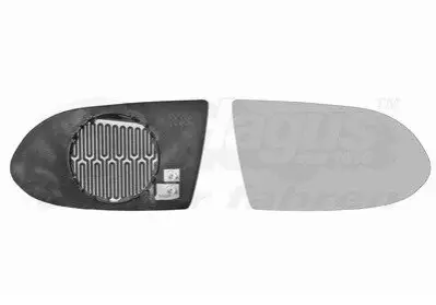 Скло дзеркала (з підігрівом) Opel Zafira 99-05 (R) Van Wezel 3790838