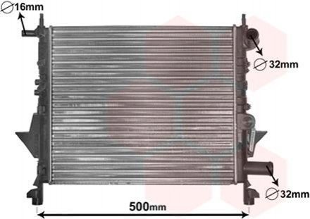 Радіатор, охолодження двигуна Van Wezel 43002217 (фото 1)