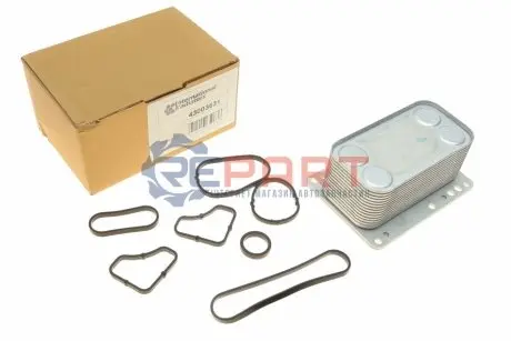 Фото Радіатор масляний Renault Scenic III 2.0 05- (теплообмінник) Van Wezel (43003631) зображення 1