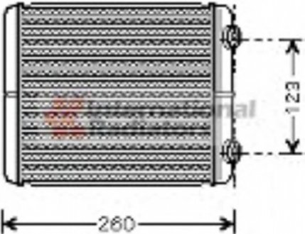 Радиатор охлаждения Renault Laguna II/Vel Satis 1.6-3.5/1.9-3.0dCi 02- Van Wezel 43006344 (фото 1)